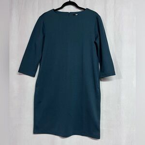 Uniqlo 3/4 Sleeve Day Dress NWOT Size Large